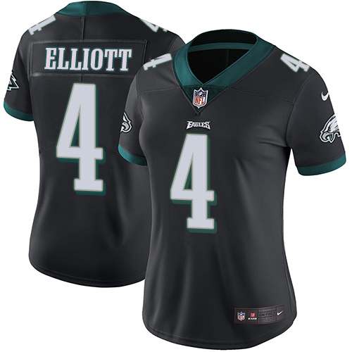 Nike Eagles #4 Jake Elliott Black Alternate Women's Stitched NFL Vapor Untouchable Limited Jersey - Click Image to Close