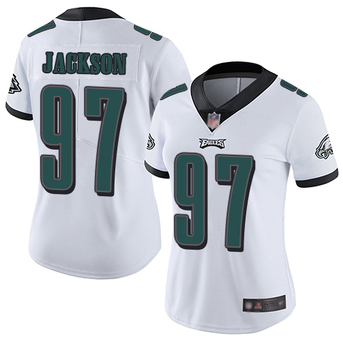 Nike Eagles #97 Malik Jackson White Women's Stitched NFL Vapor Untouchable Limited Jersey