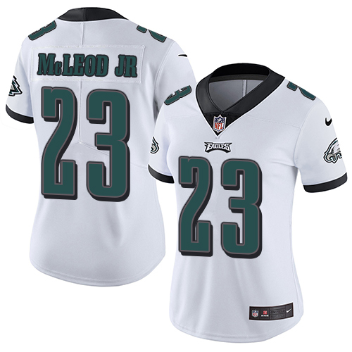 Nike Eagles #23 Rodney McLeod Jr White Women's Stitched NFL Vapor Untouchable Limited Jersey