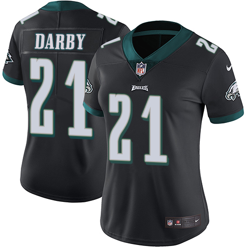 Nike Eagles #21 Ronald Darby Black Alternate Women's Stitched NFL Vapor Untouchable Limited Jersey - Click Image to Close