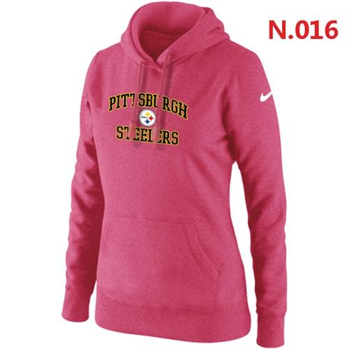 Women's Nike Pittsburgh Steelers Heart & Soul Pullover Hoodie Pink