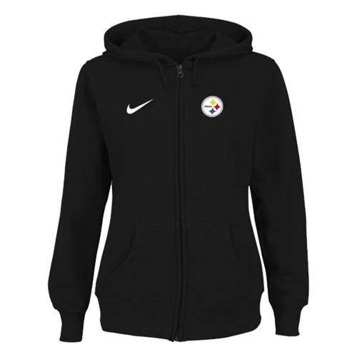 Nike Pittsburgh Steelers Ladies Tailgater Full Zip Hoodie Black