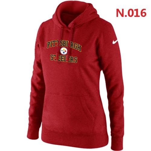 Women's Nike Pittsburgh Steelers Heart & Soul Pullover Hoodie Red