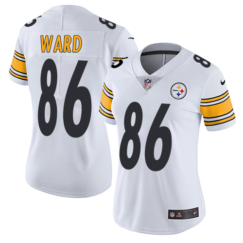 Nike Steelers #86 Hines Ward White Women's Stitched NFL Vapor Untouchable Limited Jersey - Click Image to Close