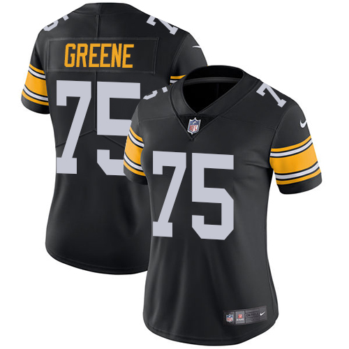 Nike Steelers #75 Joe Greene Black Alternate Women's Stitched NFL Vapor Untouchable Limited Jersey - Click Image to Close