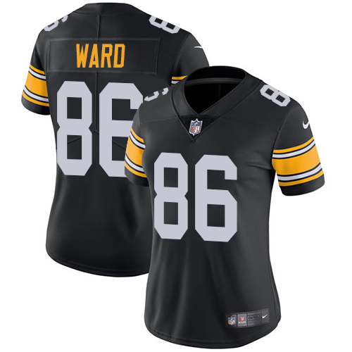 Nike Steelers #86 Hines Ward Black Alternate Women's Stitched NFL Vapor Untouchable Limited Jersey