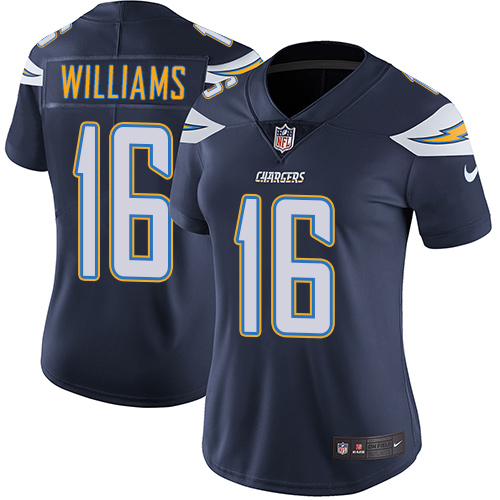 Nike Chargers #16 Tyrell Williams Navy Blue Team Color Women's Stitched NFL Vapor Untouchable Limited Jersey