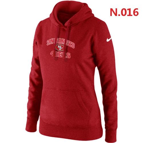 Women's Nike San Francisco 49ers Heart & Soul Pullover Hoodie Red