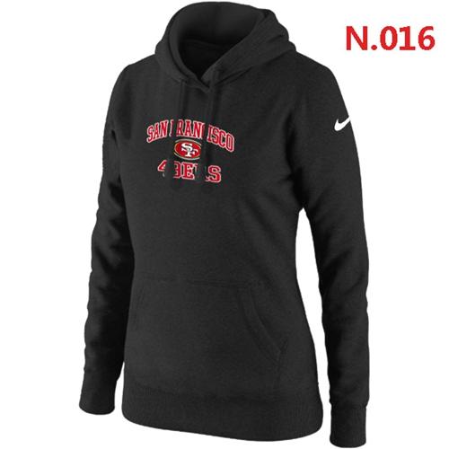 Women's Nike San Francisco 49ers Heart & Soul Pullover Hoodie Black