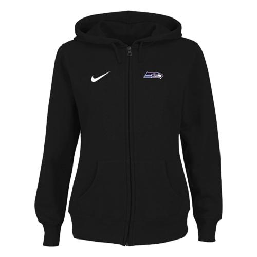 Nike Seattle Seahawks Ladies Tailgater Full Zip Hoodie Black