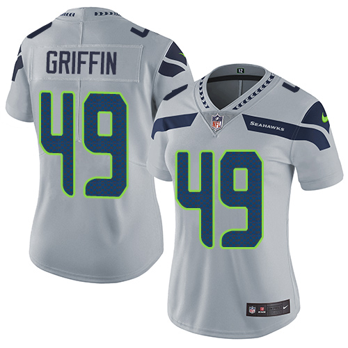 Nike Seahawks #49 Shaquem Griffin Grey Alternate Women's Stitched NFL Vapor Untouchable Limited Jersey - Click Image to Close