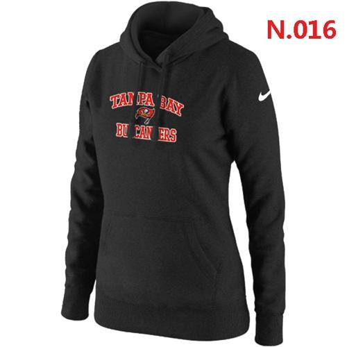 Women's Nike Tampa Bay Buccaneers Heart & Soul Pullover Hoodie Black