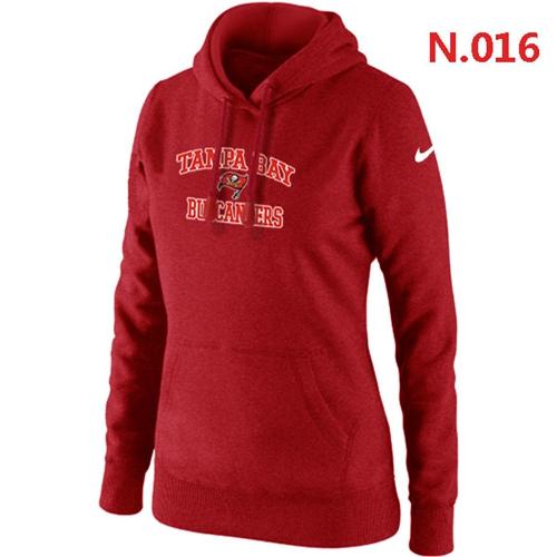 Women's Nike Tampa Bay Buccaneers Heart & Soul Pullover Hoodie Red