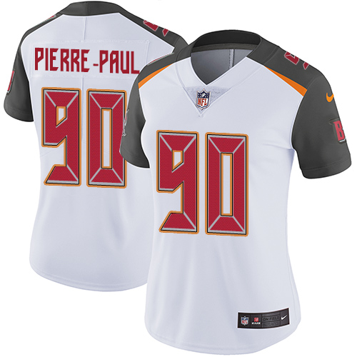 Nike Buccaneers #90 Jason Pierre-Paul White Women's Stitched NFL Vapor Untouchable Limited Jersey