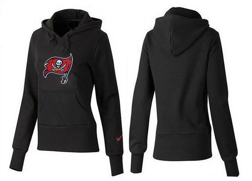 Women's Tampa Bay Buccaneers Logo Pullover Hoodie Black