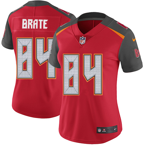 Nike Buccaneers #84 Cameron Brate Red Team Color Women's Stitched NFL Vapor Untouchable Limited Jersey - Click Image to Close