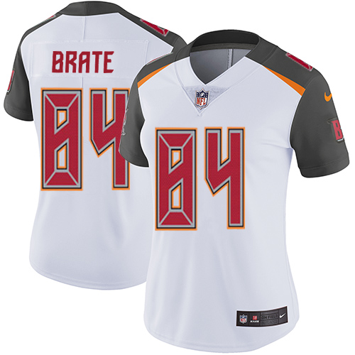 Nike Buccaneers #84 Cameron Brate White Women's Stitched NFL Vapor Untouchable Limited Jersey - Click Image to Close