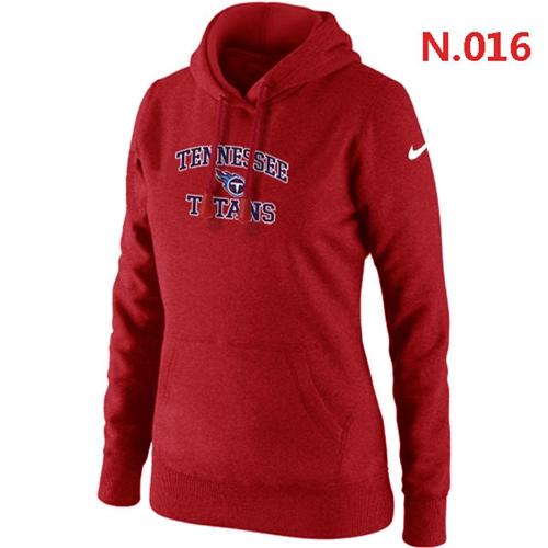 Women's Nike Tennessee Titans Heart & Soul Pullover Hoodie Red