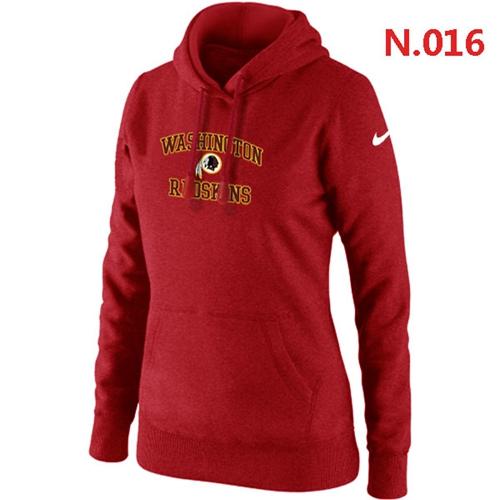 Women's Nike Washington Redskins Heart & Soul Pullover Hoodie Red