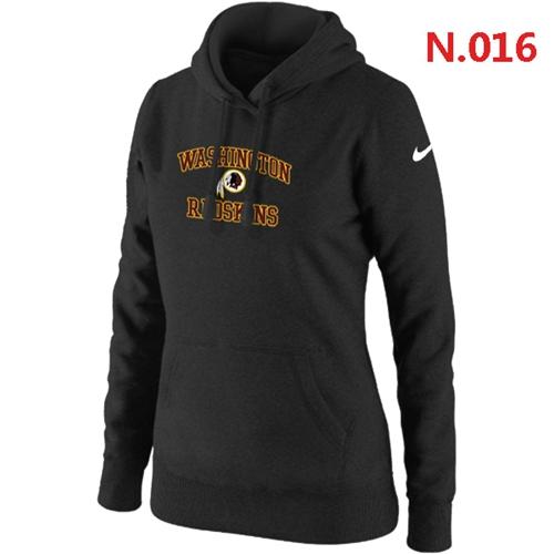 Women's Nike Washington Redskins Heart & Soul Pullover Hoodie Black