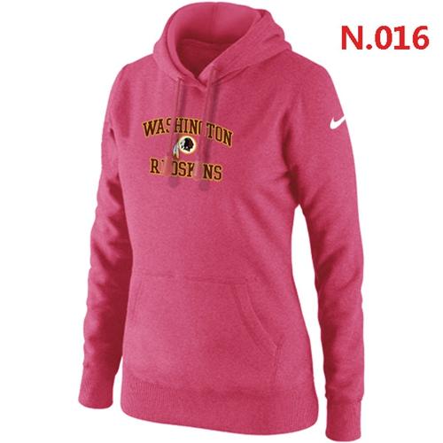 Women's Nike Washington Redskins Heart & Soul Pullover Hoodie Pink