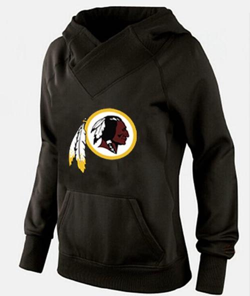 Women's Washington Redskins Logo Pullover Hoodie Black