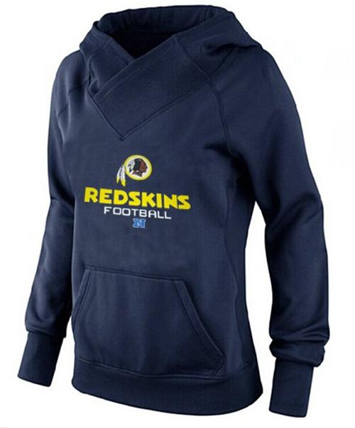 Women's Washington Redskins Big & Tall Critical Victory Pullover Hoodie Navy Blue