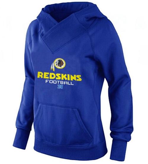 Women's Washington Redskins Big & Tall Critical Victory Pullover Hoodie Blue