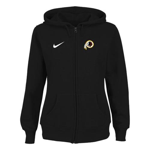 Washington Redskins Ladies Tailgater Full Zip Hoodie Black