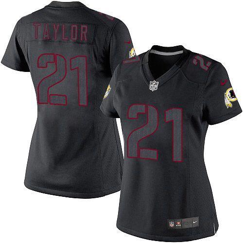 Nike Redskins #21 Sean Taylor Black Impact Women's Stitched NFL Limited Jersey