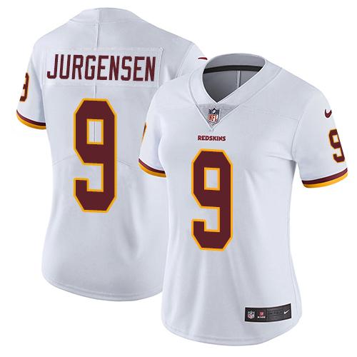 Nike Redskins #9 Sonny Jurgensen White Women's Stitched NFL Vapor Untouchable Limited Jersey - Click Image to Close