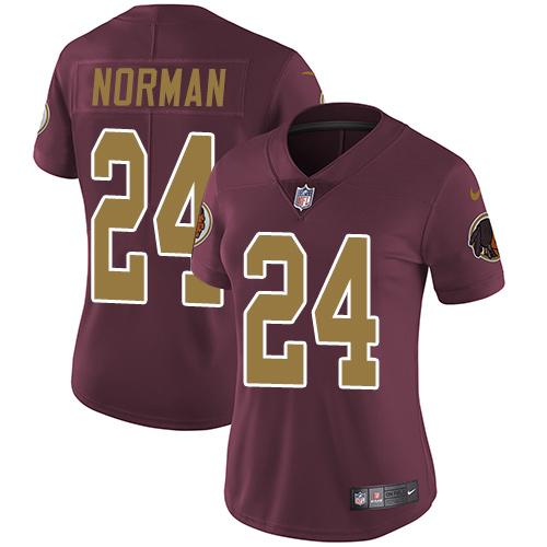 Nike Redskins #24 Josh Norman Burgundy Red Alternate Women's Stitched NFL Vapor Untouchable Limited Jersey