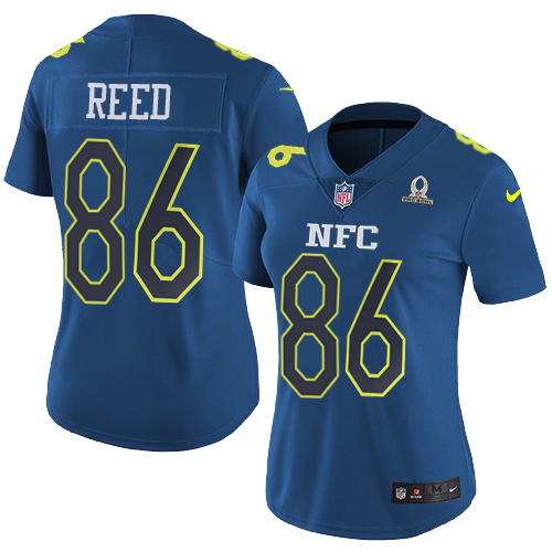 Nike Redskins #86 Jordan Reed Navy Women's Stitched NFL Limited NFC 2017 Pro Bowl Jersey