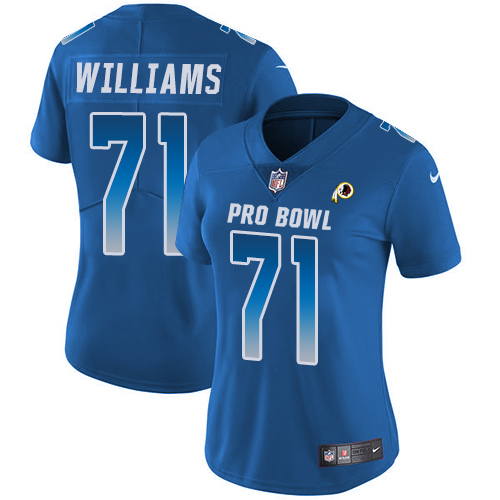 Nike Redskins #71 Trent Williams Royal Women's Stitched NFL Limited NFC 2019 Pro Bowl Jersey