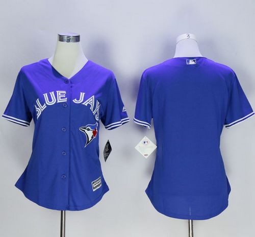 Blue Jays Blank Blue Women's Fashion Stitched MLB Jersey