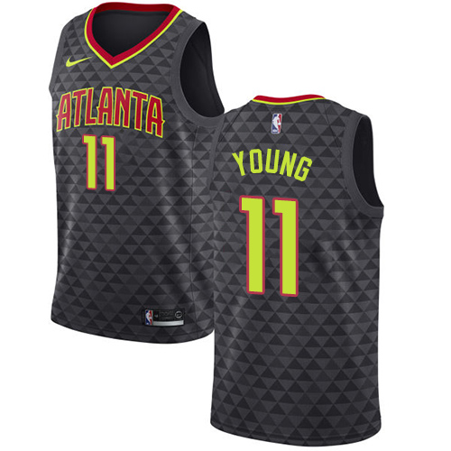 Nike Hawks #11 Trae Young Black Women's NBA Swingman Icon Edition Jersey