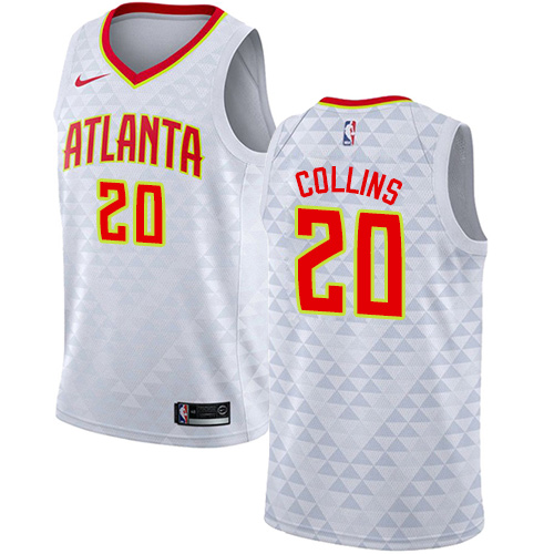 Nike Hawks #20 John Collins White Women's NBA Swingman Association Edition Jersey