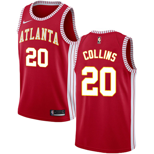 Nike Hawks #20 John Collins Red Women's NBA Swingman Statement Edition Jersey