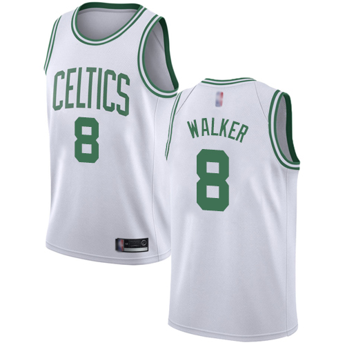 Celtics #8 Kemba Walker White Women's Basketball Swingman Association Edition Jersey - Click Image to Close