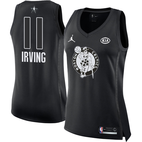 Nike Celtics #11 Kyrie Irving Black Women's NBA Jordan Swingman 2018 All-Star Game Jersey