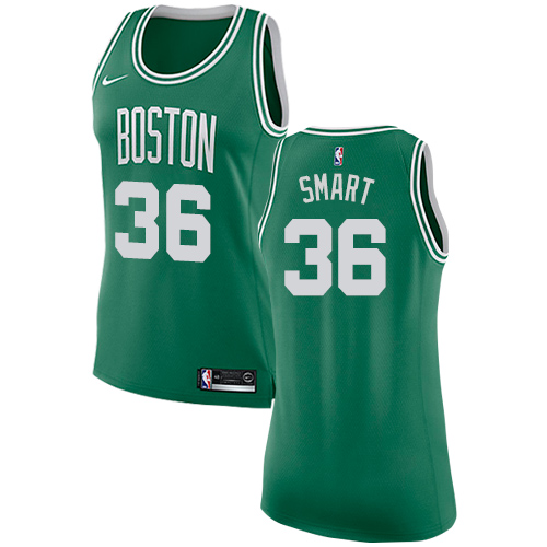 Nike Celtics #36 Marcus Smart Green Women's NBA Swingman Icon Edition Jersey