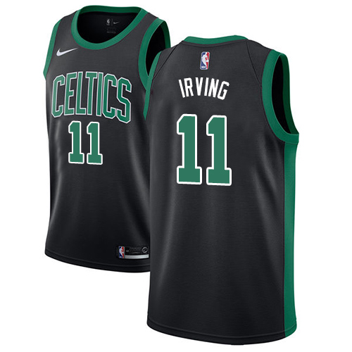 Nike Celtics #11 Kyrie Irving Black Women's NBA Swingman Statement Edition Jersey