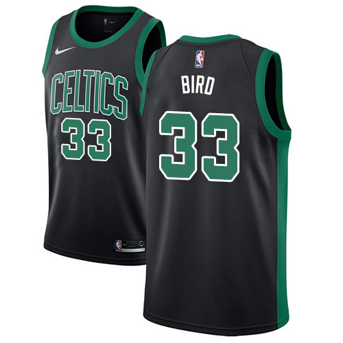 Nike Celtics #33 Larry Bird Black Women's NBA Swingman Statement Edition Jersey