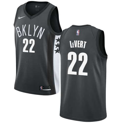 Nike Nets #22 Caris LeVert Gray Women's NBA Swingman Statement Edition Jersey