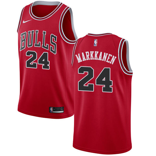 Nike Bulls #24 Lauri Markkanen Red Women's NBA Swingman Icon Edition Jersey