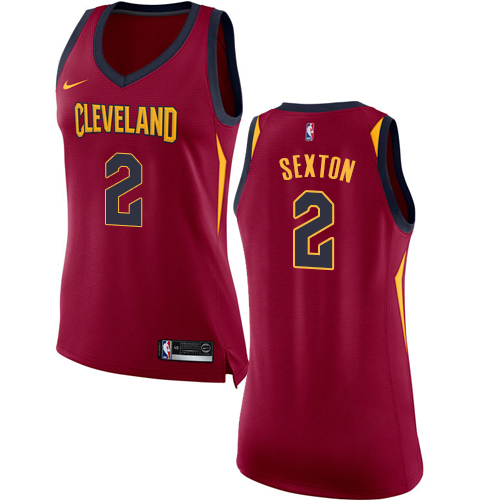 Nike Cavaliers #2 Collin Sexton Red Women's NBA Swingman Icon Edition Jersey