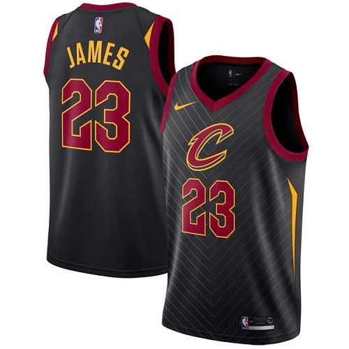 Nike Cavaliers #23 LeBron James Black Women's NBA Swingman Statement Edition Jersey