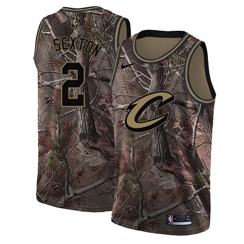 Nike Cavaliers #2 Collin Sexton Camo Women's NBA Swingman Realtree Collection Jersey