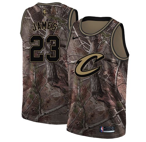 Nike Cavaliers #23 LeBron James Camo Women's NBA Swingman Realtree Collection Jersey