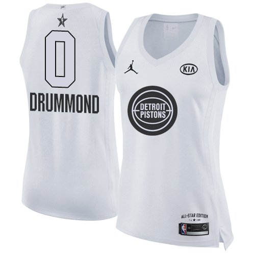 Nike Pistons #0 Andre Drummond White Women's NBA Jordan Swingman 2018 All-Star Game Jersey